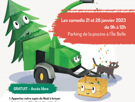 Affiche broyage sapins