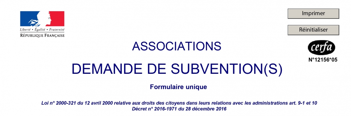 Demande de subventions Vignette