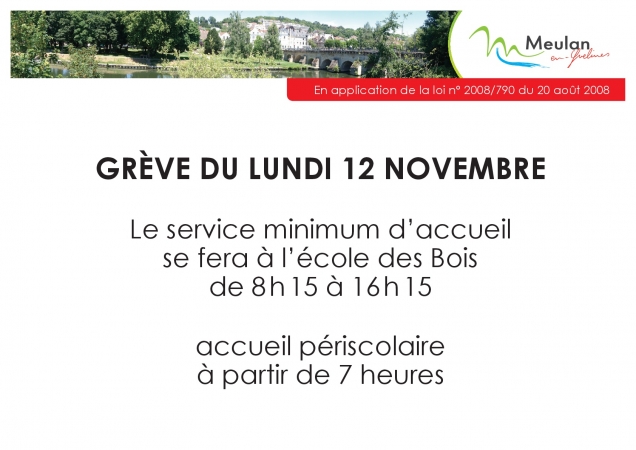 service minimum école des Bois 12 novembre Vignette