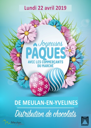 Affiche marché de Pâques Vignette