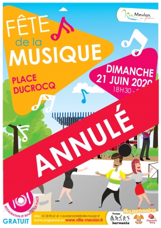 Affiche annulation Fête de la Musique Vignette