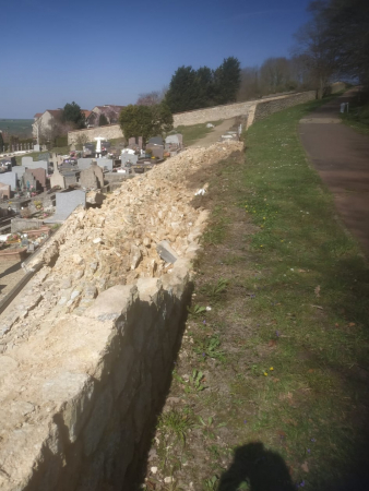 Ecroulement cimetière