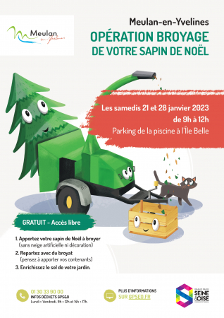 Affiche broyage sapins