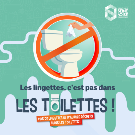 Pas de lingettes dans les toilettes